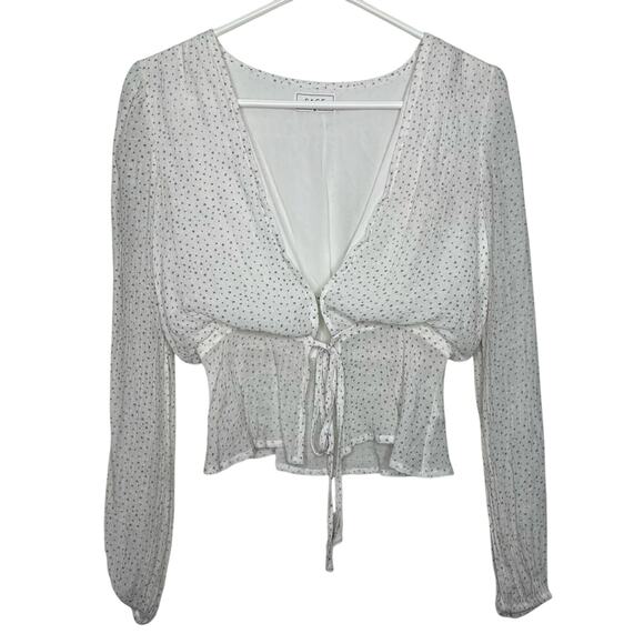 Sage Tops - Sage the Label Peplum Star Long Sleeve Top Size XS